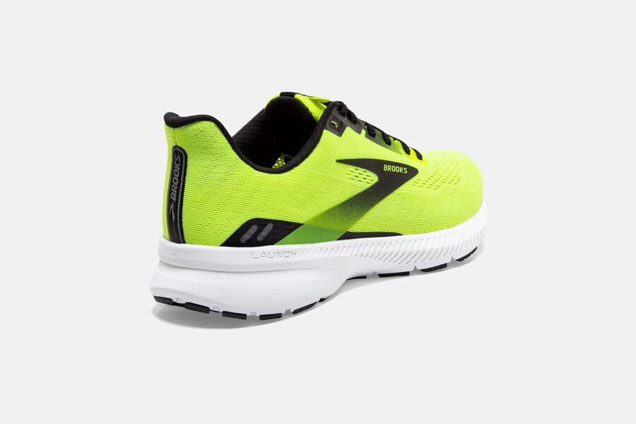 Launch 8 Road Brooks Running Shoes NZ Mens - Green/Black - PNJMRT-258